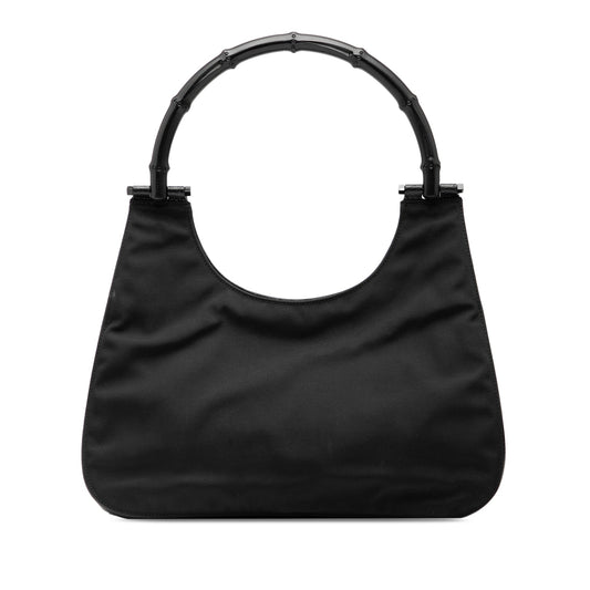 Gucci Nylon Bamboo Handbag