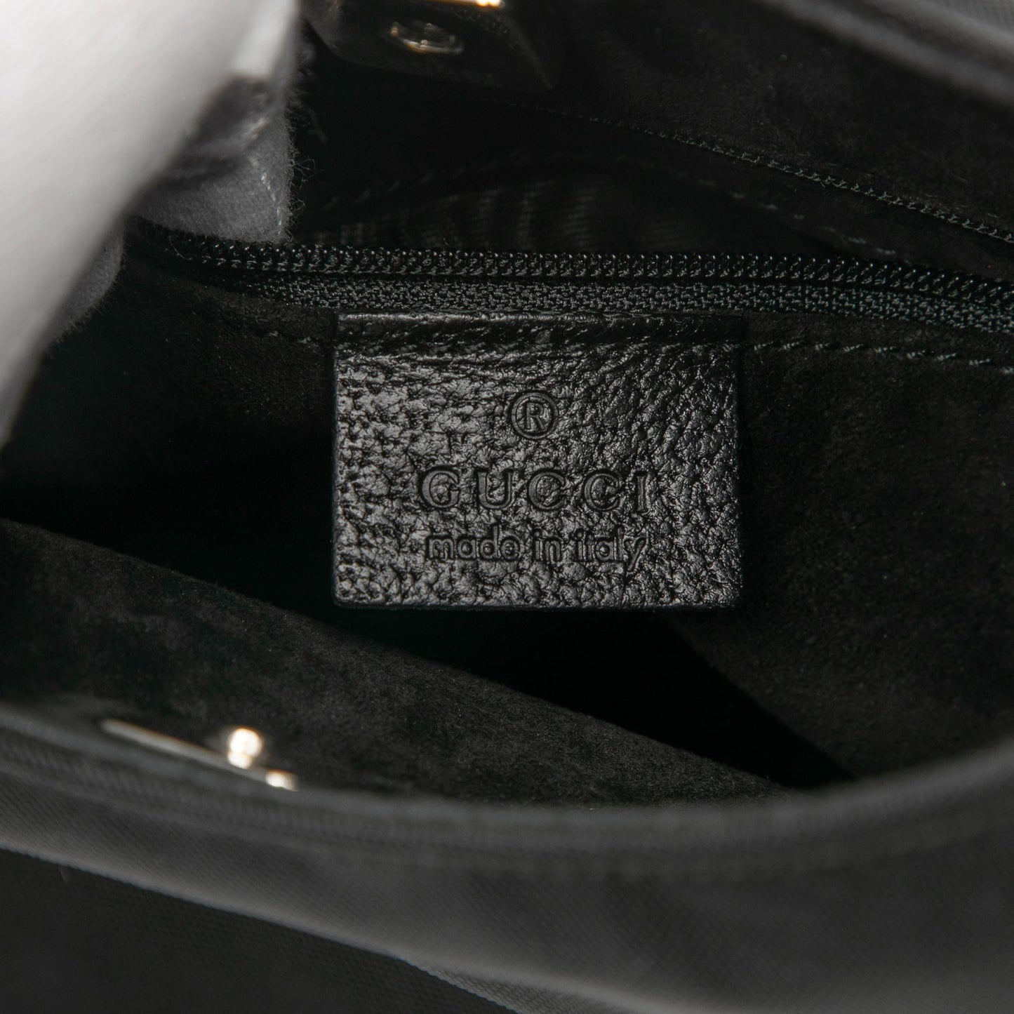 Gucci Nylon Bamboo Handbag