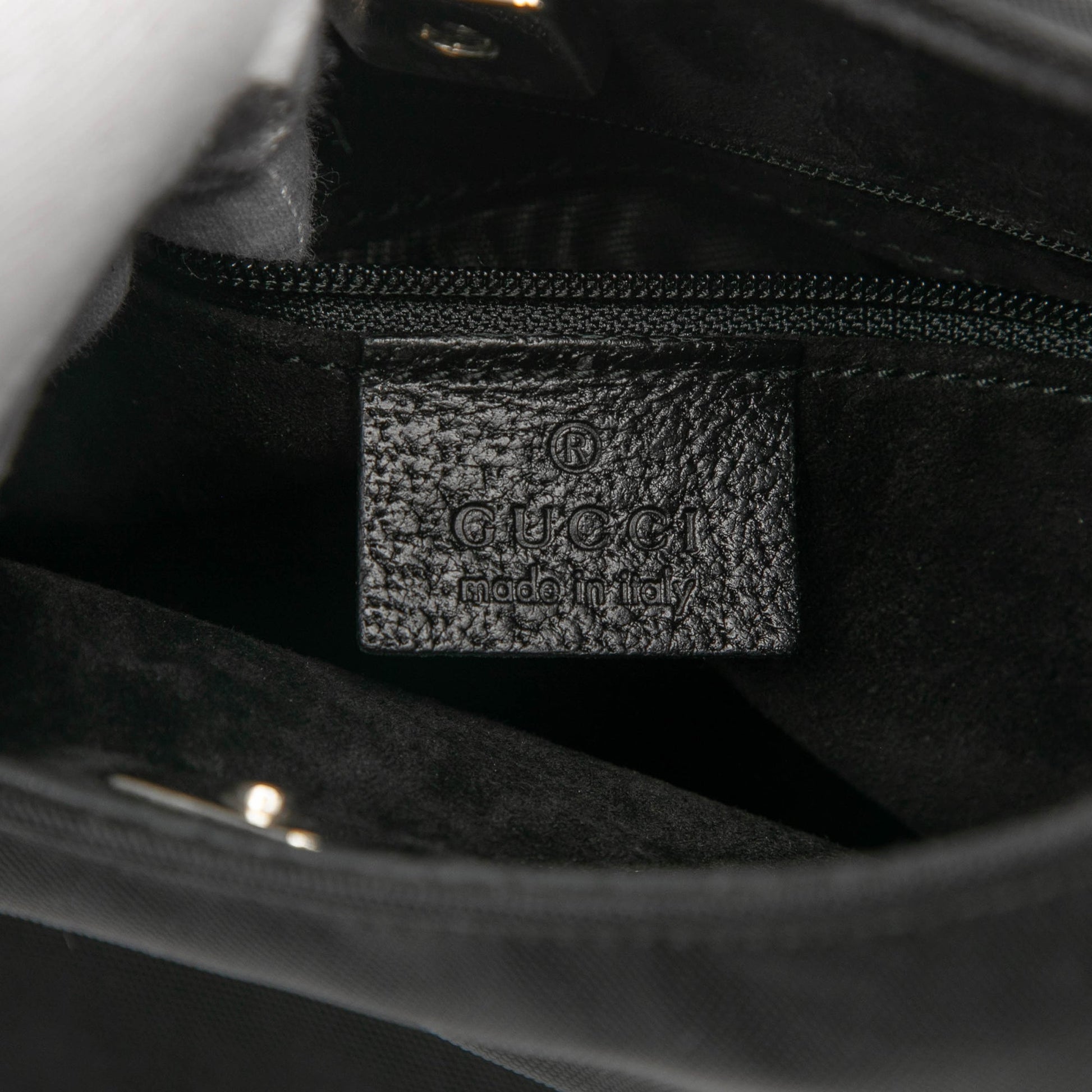 Gucci Nylon Bamboo Handbag