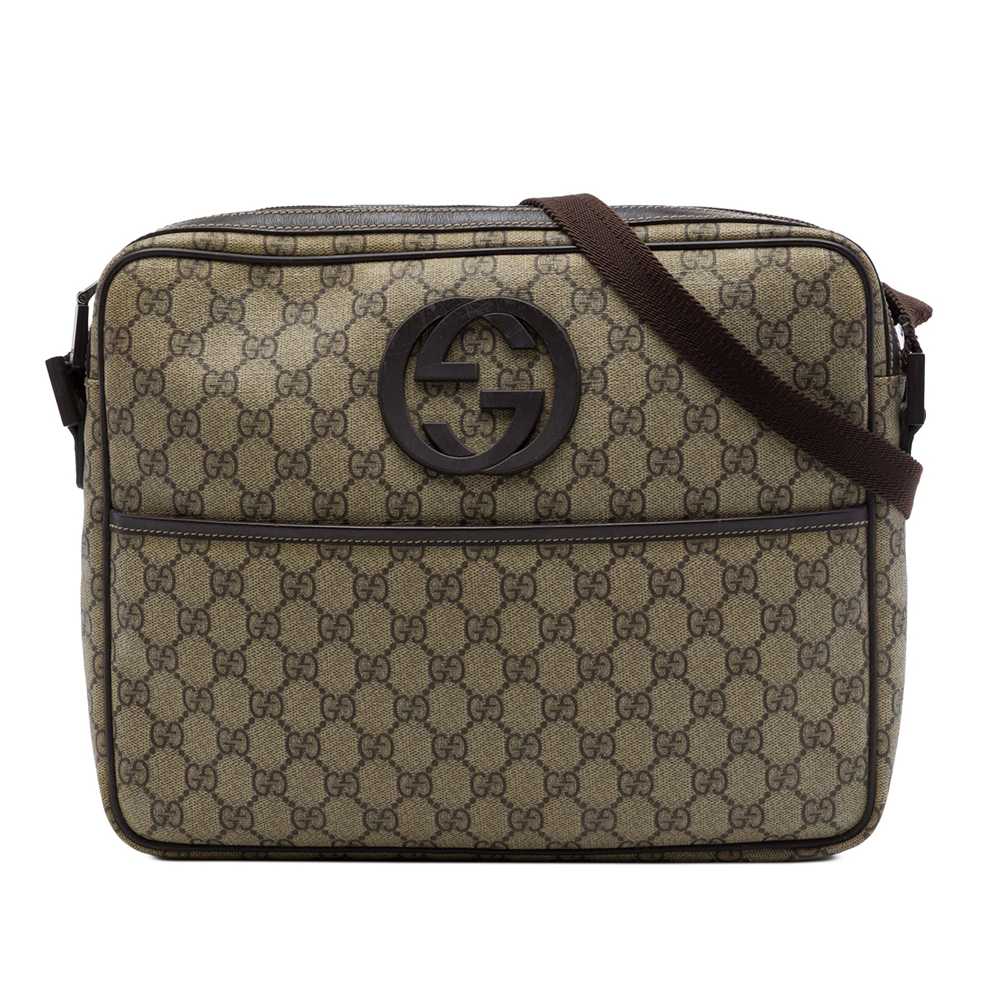 Gucci GG Supreme Interlocking G Crossbody