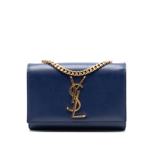 Saint Laurent Small Grain de Poudre Monogram Kate Crossbody