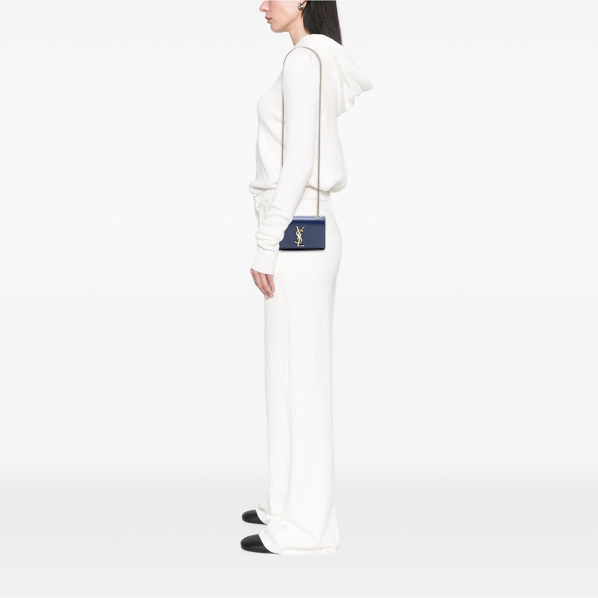 Saint Laurent Small Grain de Poudre Monogram Kate Crossbody