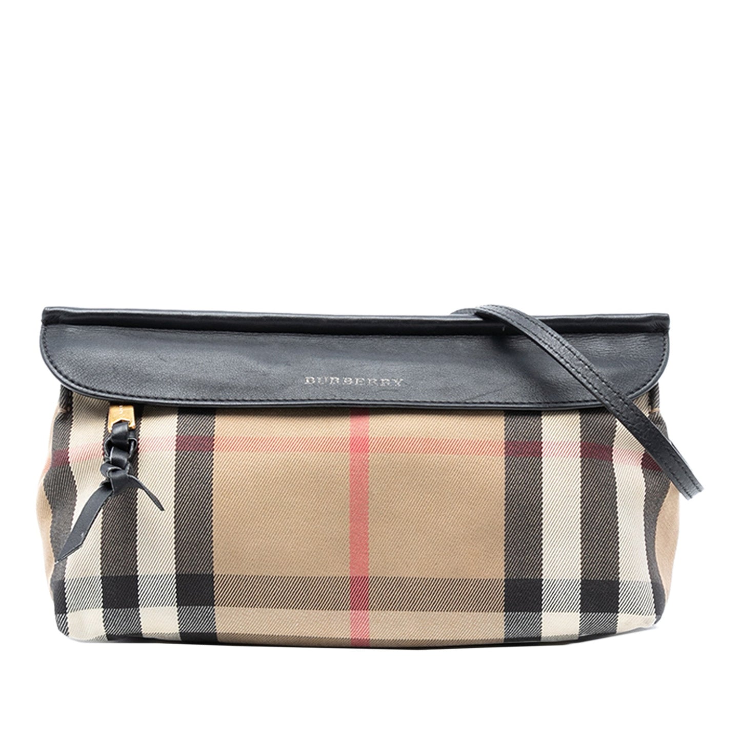 Burberry House Check Canvas and Leather Crossbody