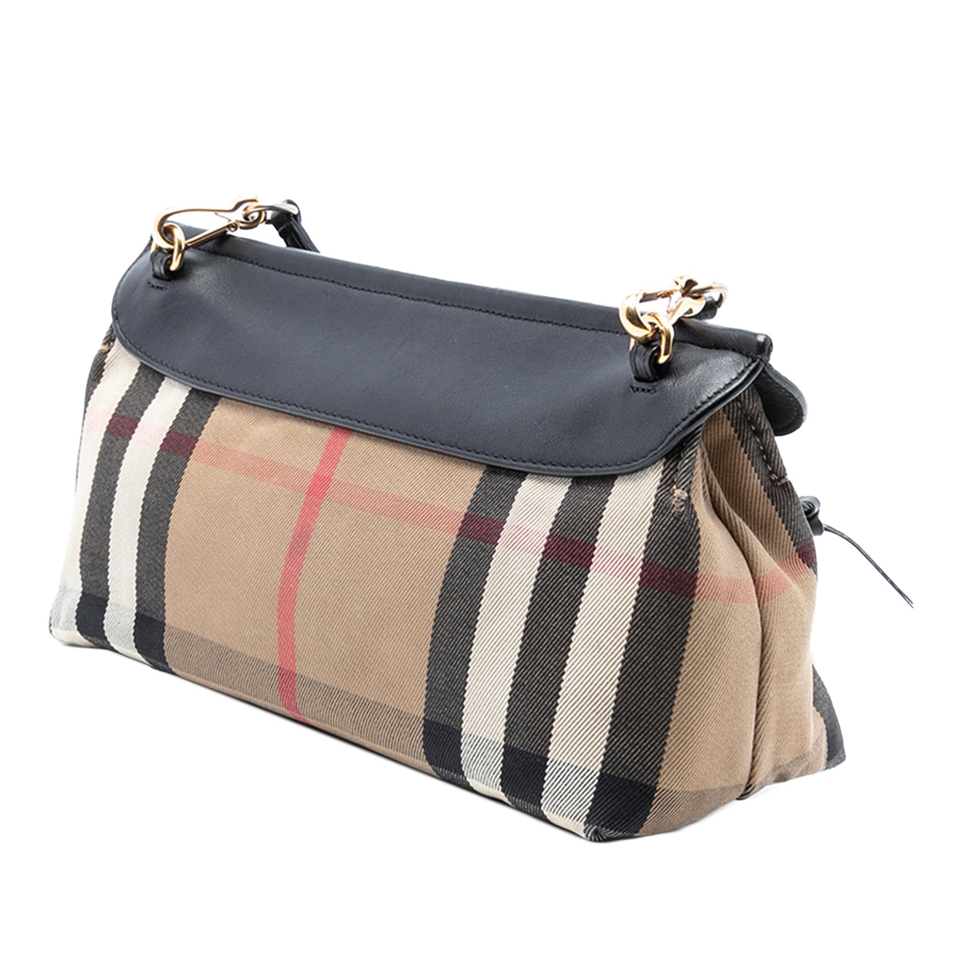 Burberry House Check Canvas and Leather Crossbody