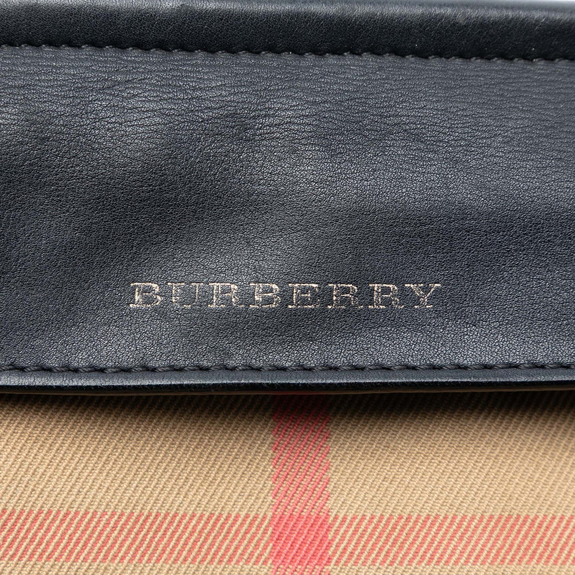 Burberry House Check Canvas and Leather Crossbody