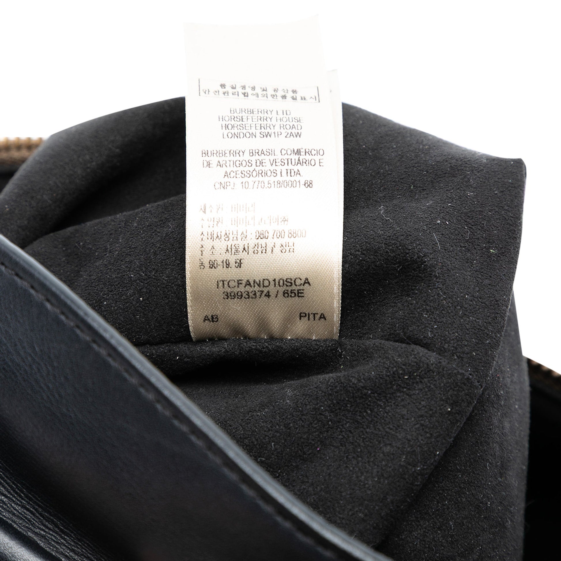 Burberry House Check Canvas and Leather Crossbody