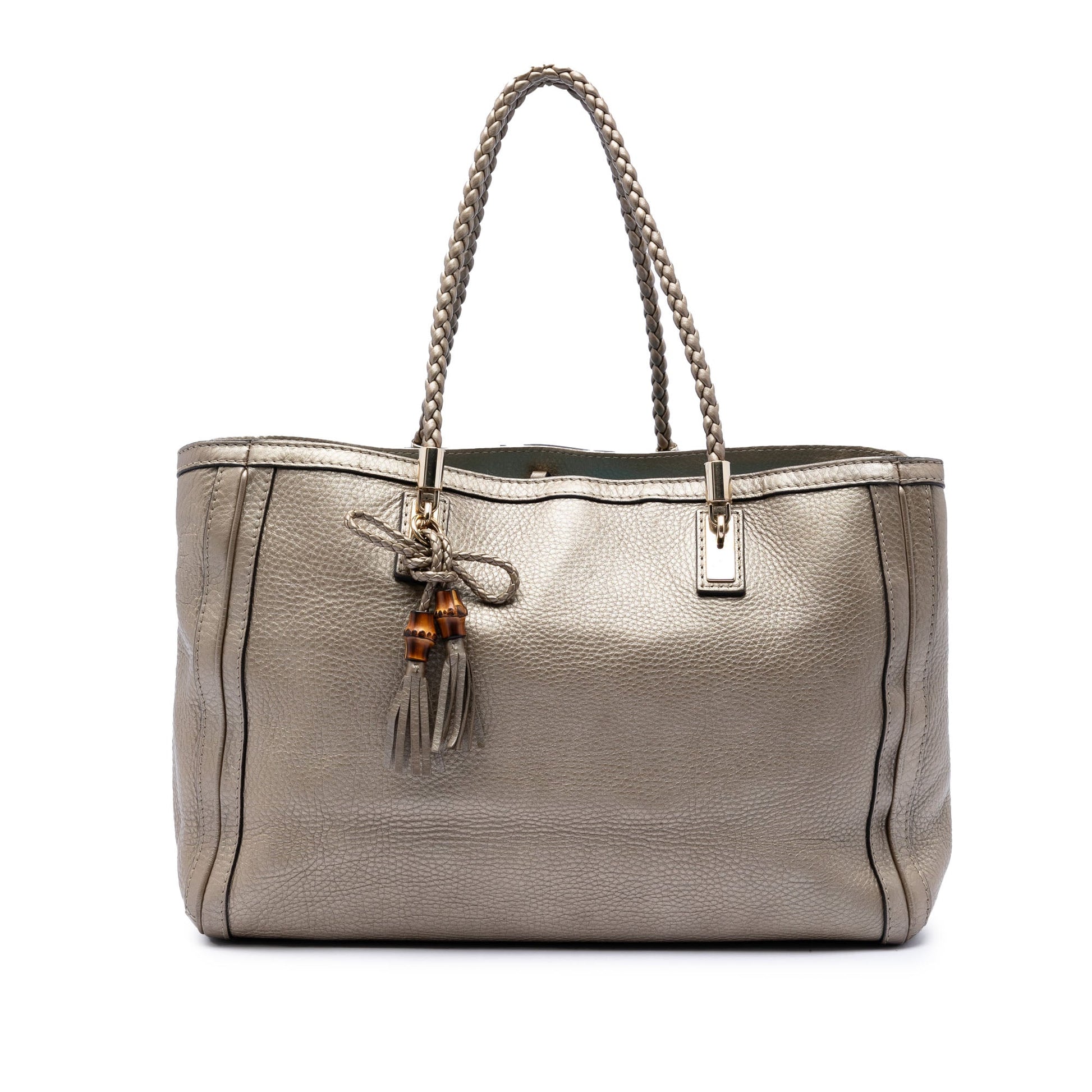 Gucci Metallic Calfskin Bella Tote