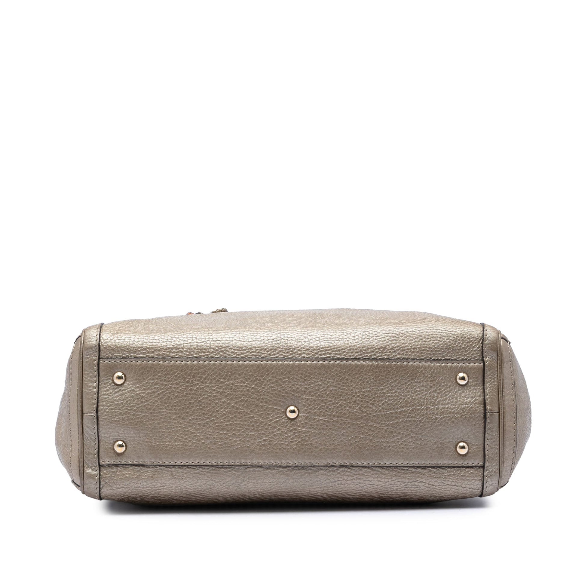 Gucci Metallic Calfskin Bella Tote