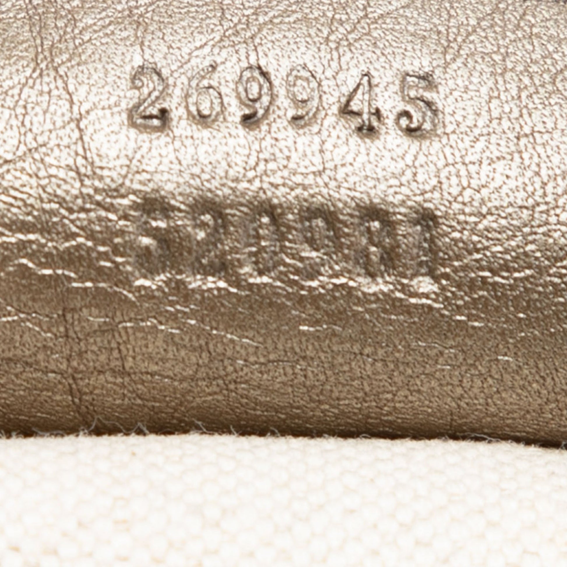 Gucci Metallic Calfskin Bella Tote