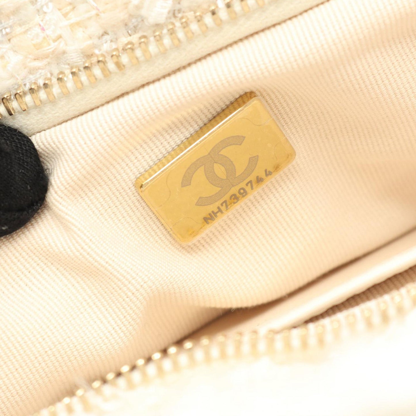 Chanel Mini CC Tweed Bow Satchel