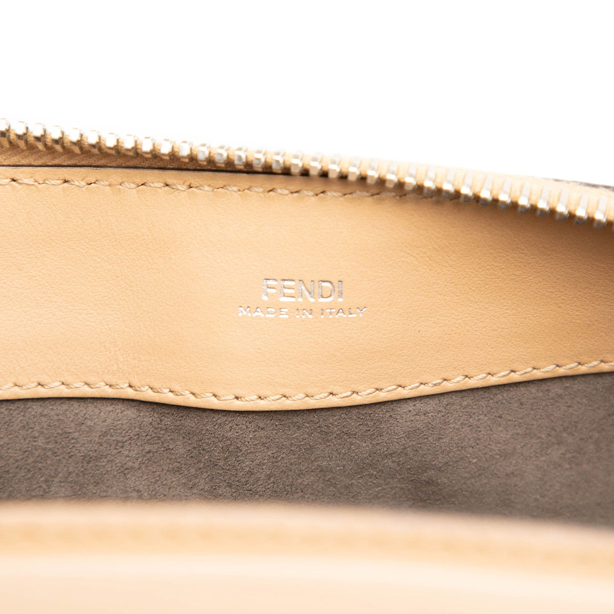 Fendi Medium Leather Flowerland Dotcom Satchel — Brown