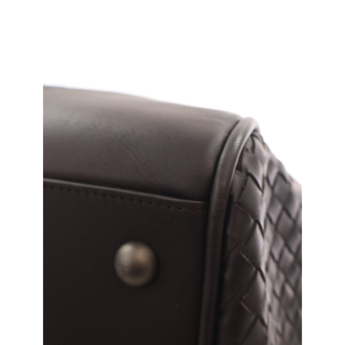 Bottega Veneta Large Nappa Intrecciato VN Duffel Bag — Brown