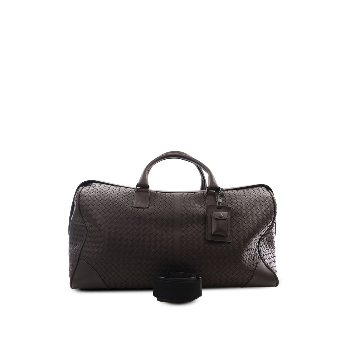 Bottega Veneta Large Nappa Intrecciato VN Duffel Bag — Brown