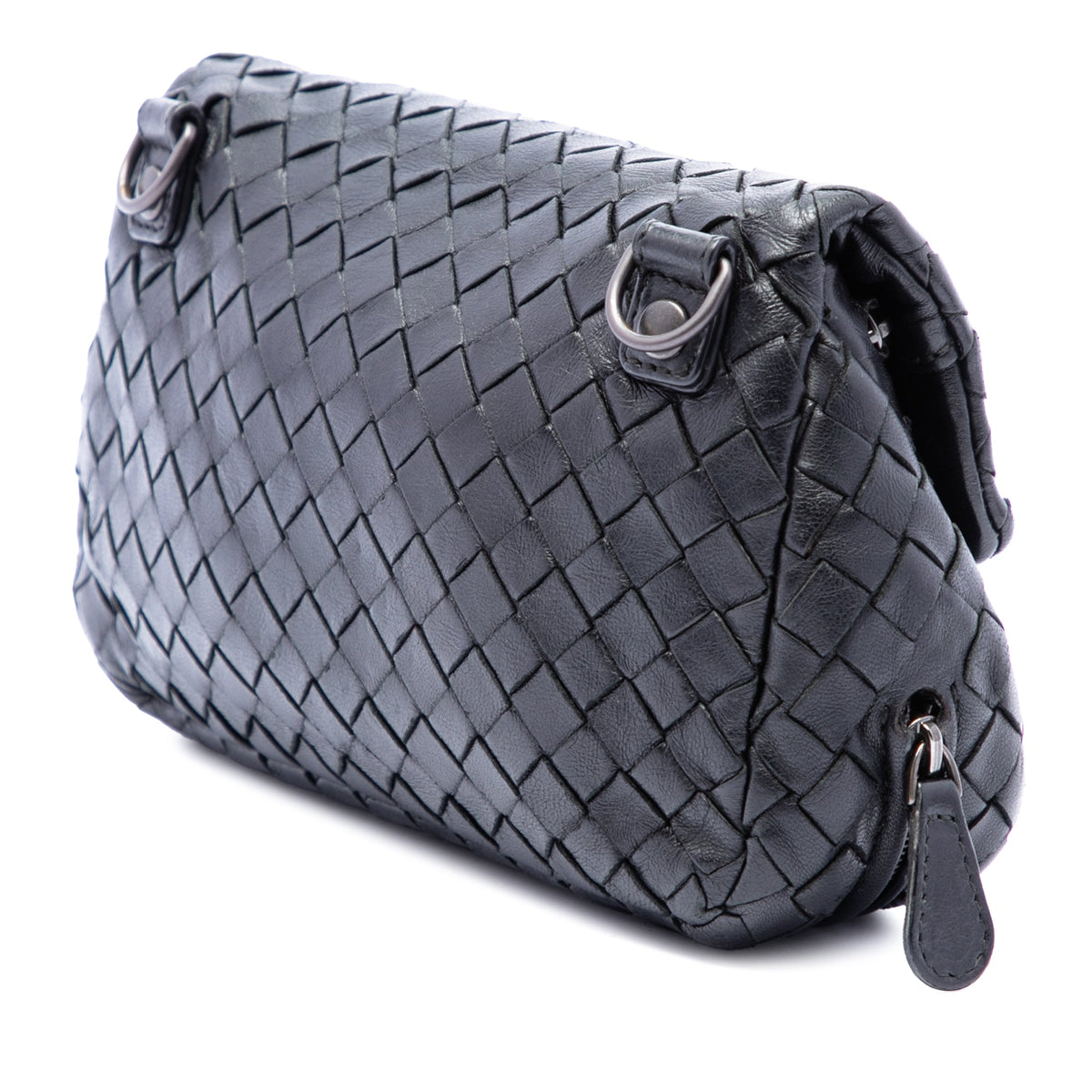 Bottega Veneta Mini Nappa Intrecciato Expandable Chain Flap Crossbody