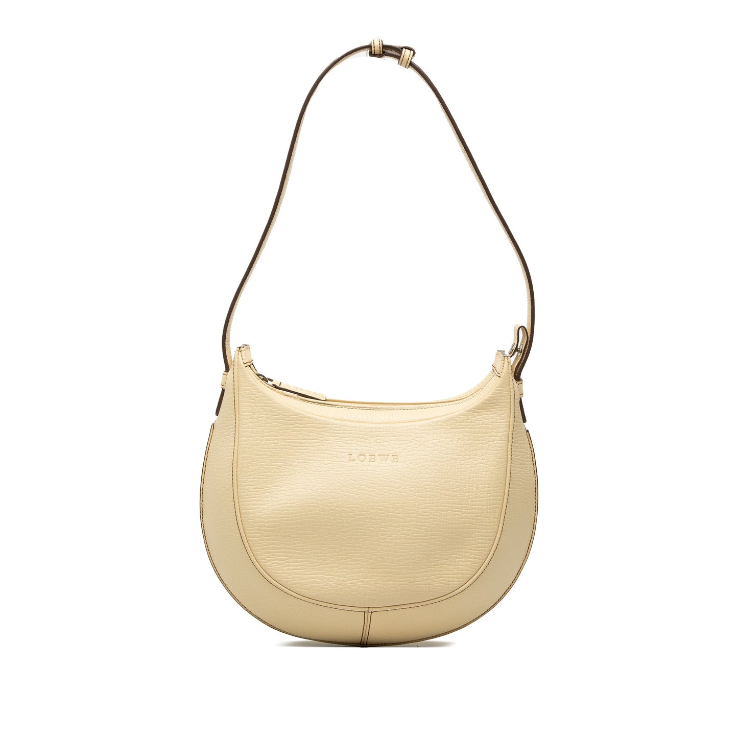 LOEWE Embossed Leather Logo Hobo