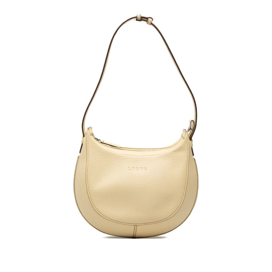 LOEWE Embossed Leather Logo Hobo