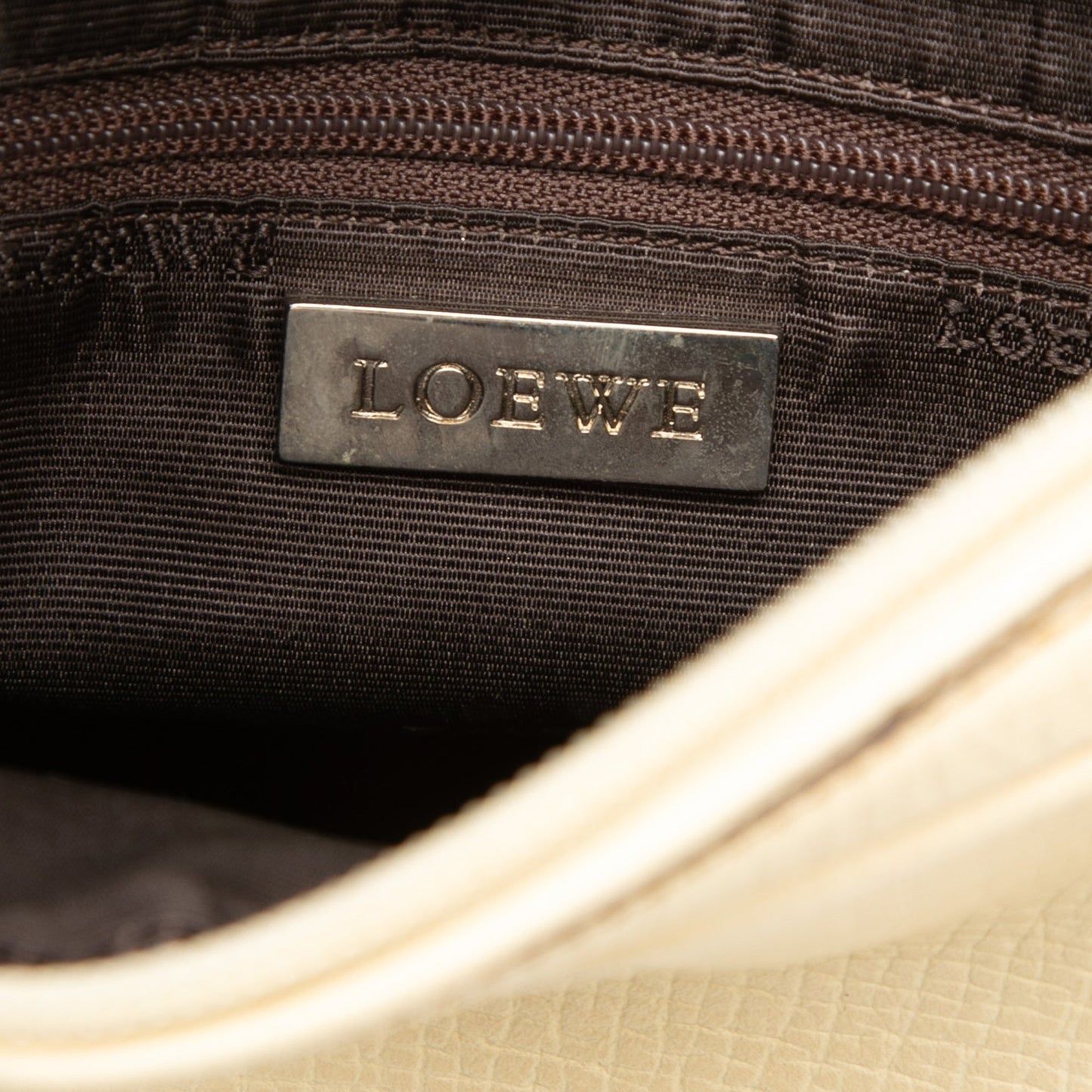 LOEWE Embossed Leather Logo Hobo