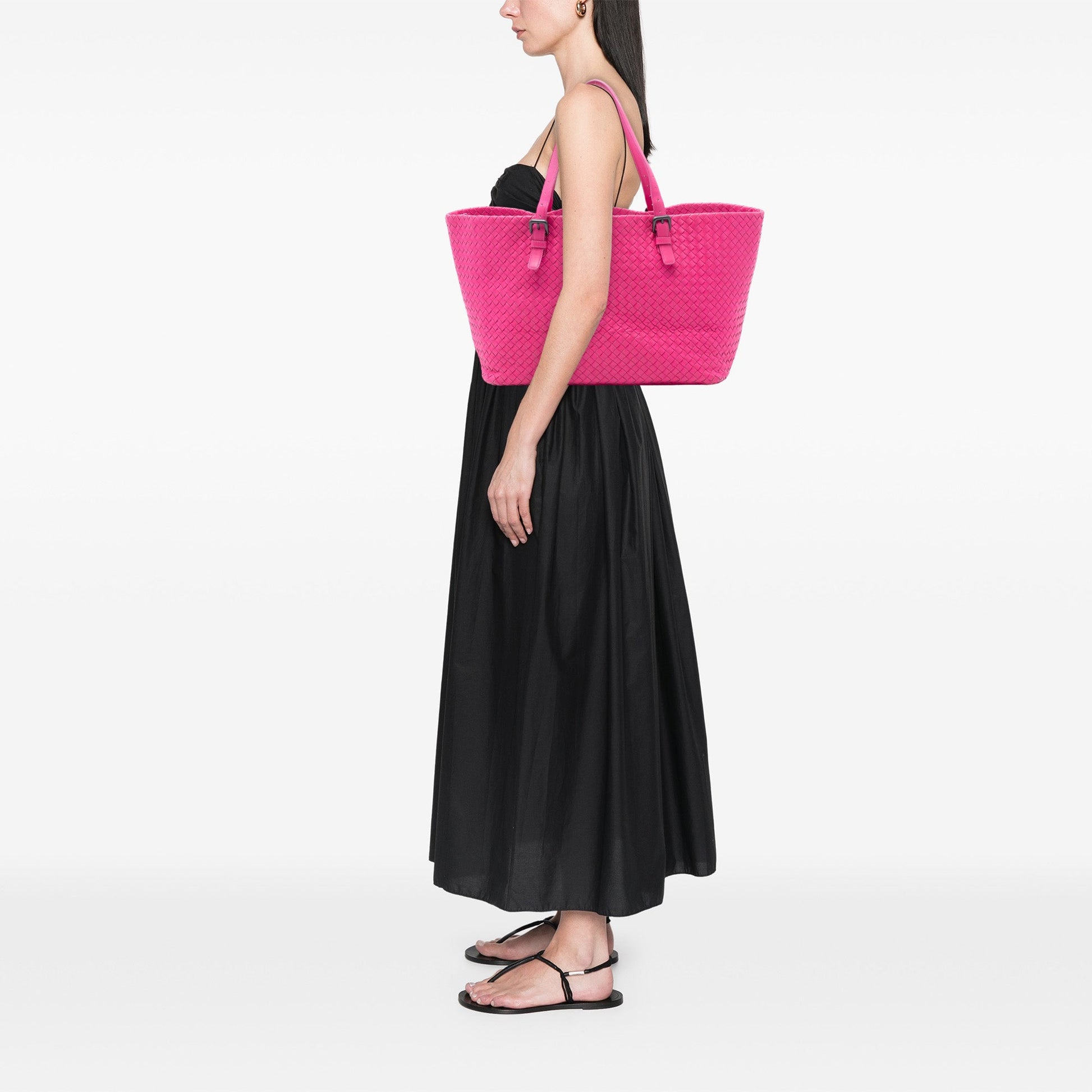 Large Nappa Intrecciato Cesta Tote