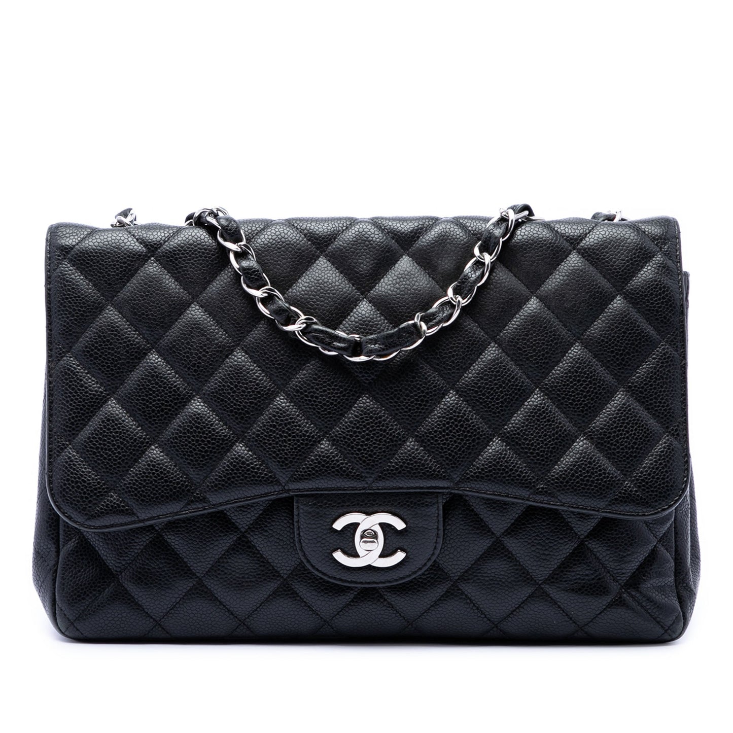 Chanel Jumbo Classic Caviar Single Flap