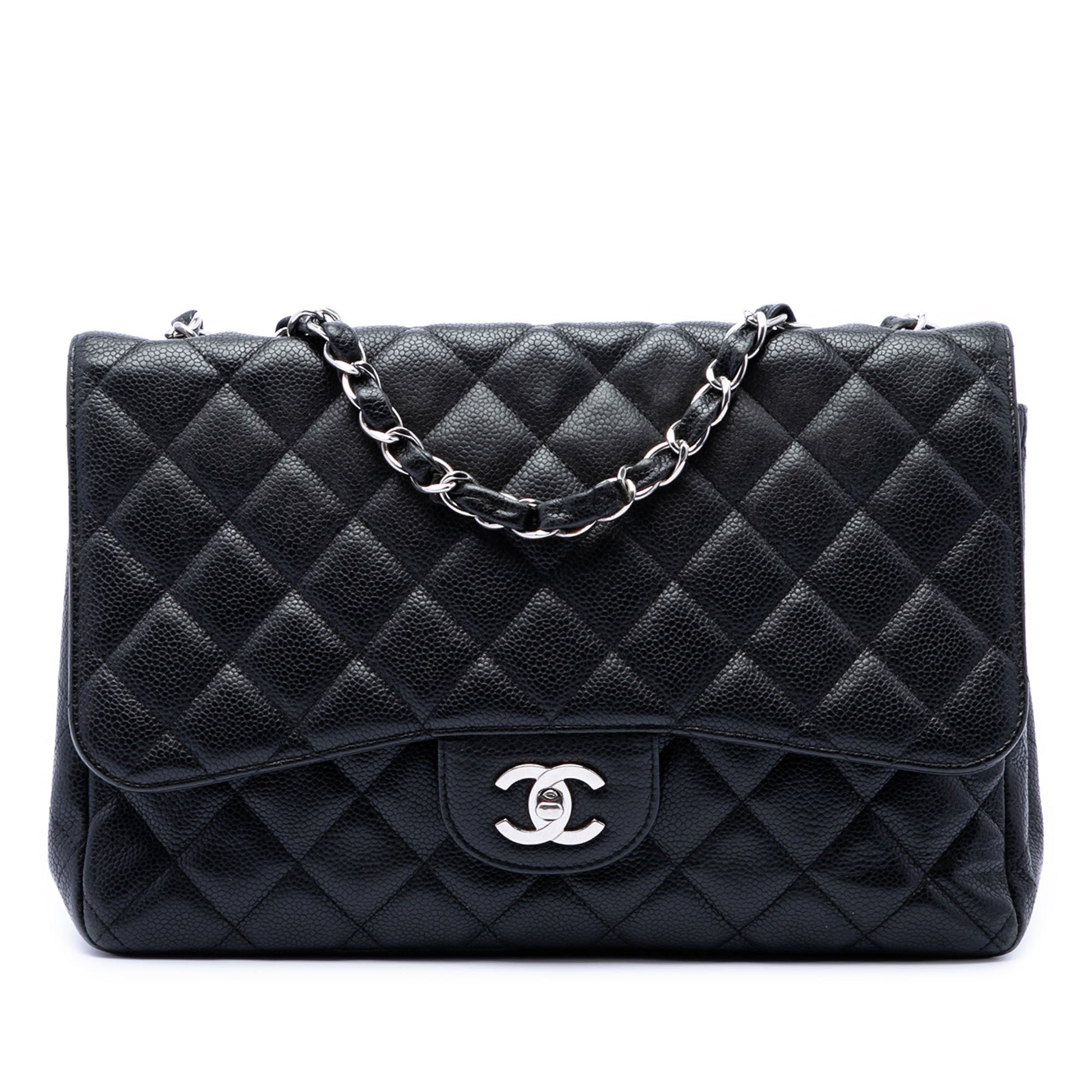 Chanel Jumbo Classic Caviar Single Flap