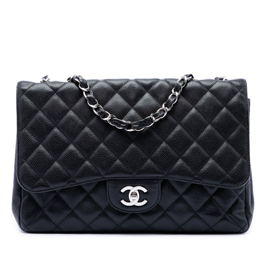 Chanel Jumbo Classic Caviar Single Flap