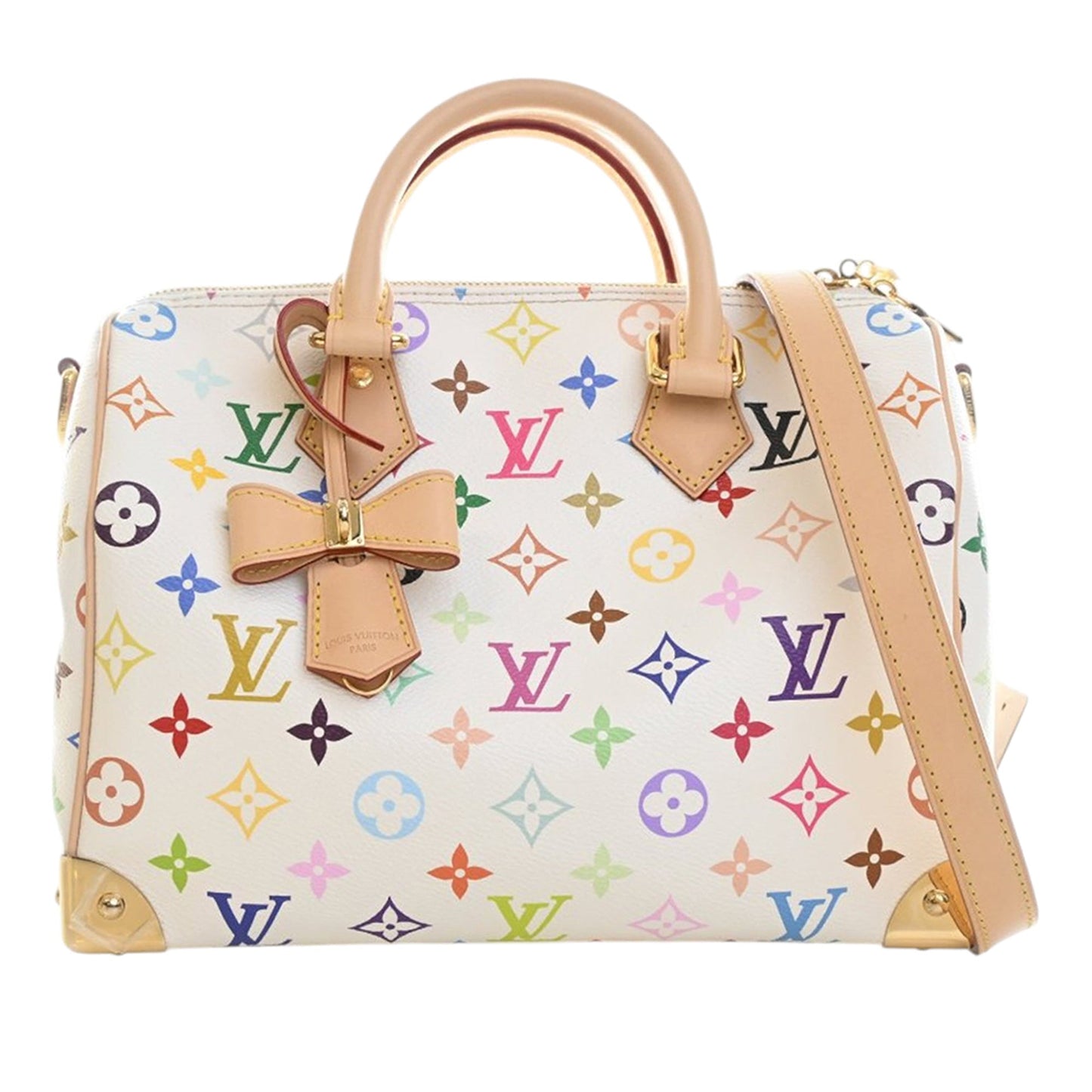 Louis Vuitton Takashi Murakami Monogram Multicolore Speedy Bandouliere 25