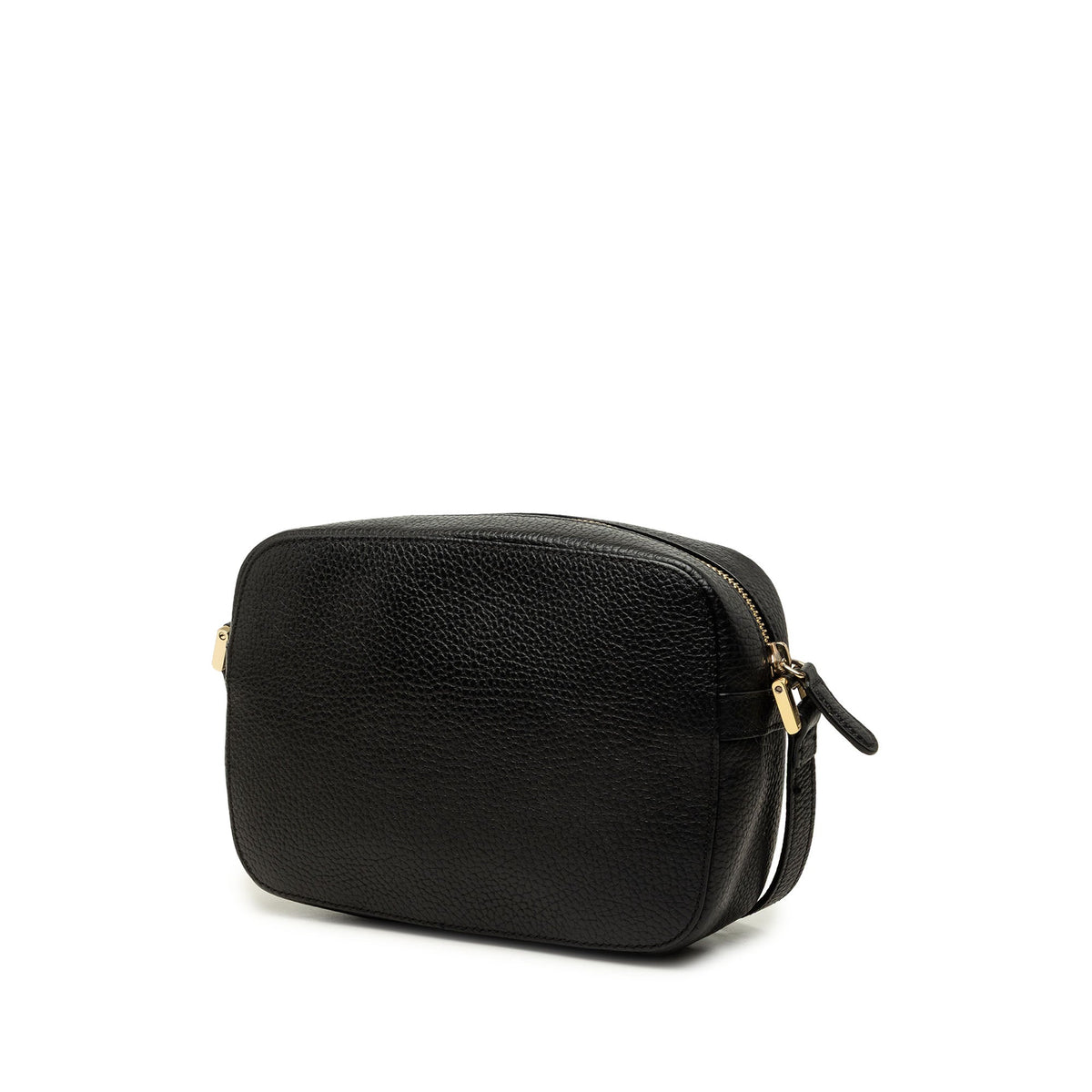 Versace Embossed Leather Palazzo Medusa Camera Bag — Black