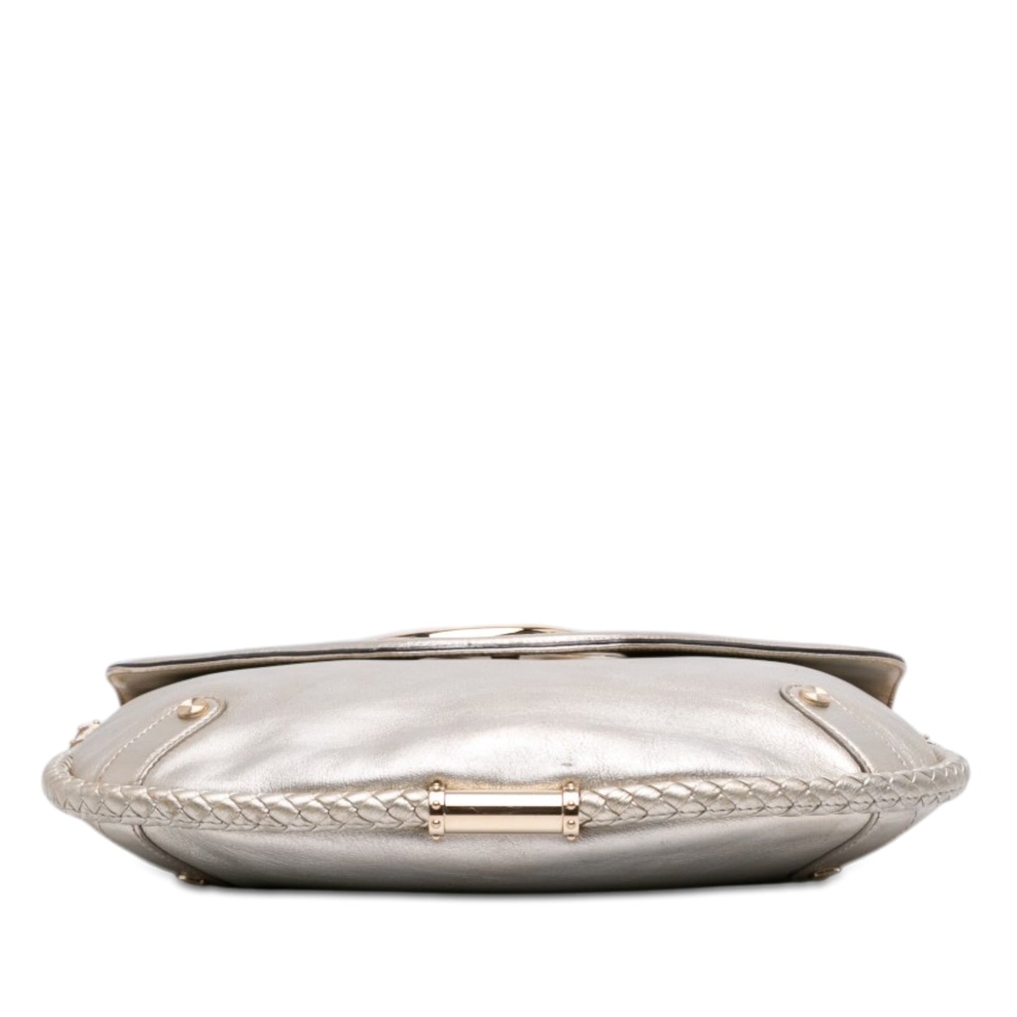 Gucci Medium Metallic Calfskin Britt Tassel Flap Shoulder Bag