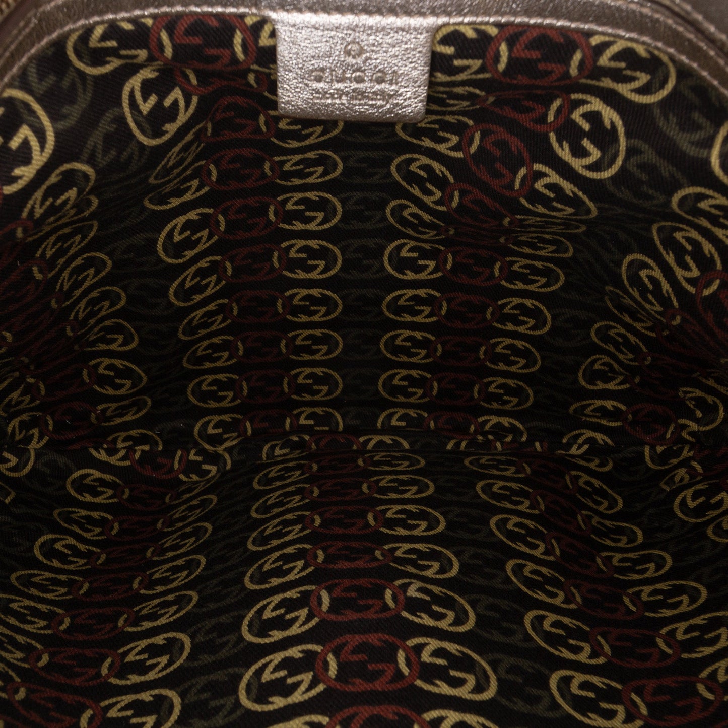 Gucci Medium Metallic Calfskin Britt Tassel Flap Shoulder Bag