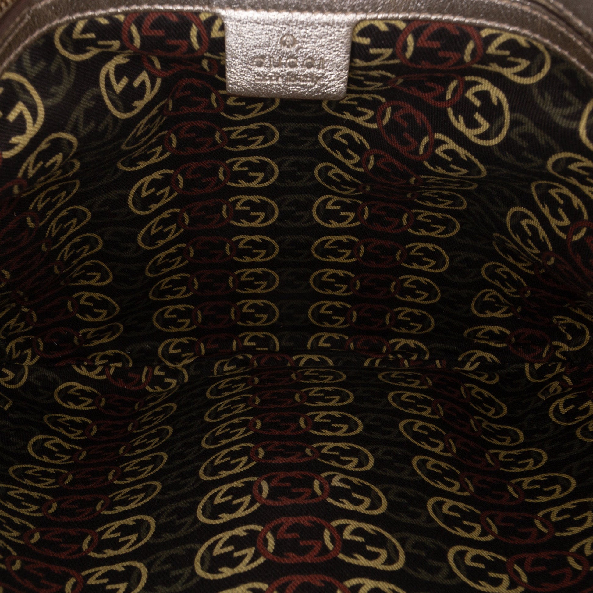 Gucci Medium Metallic Calfskin Britt Tassel Flap Shoulder Bag