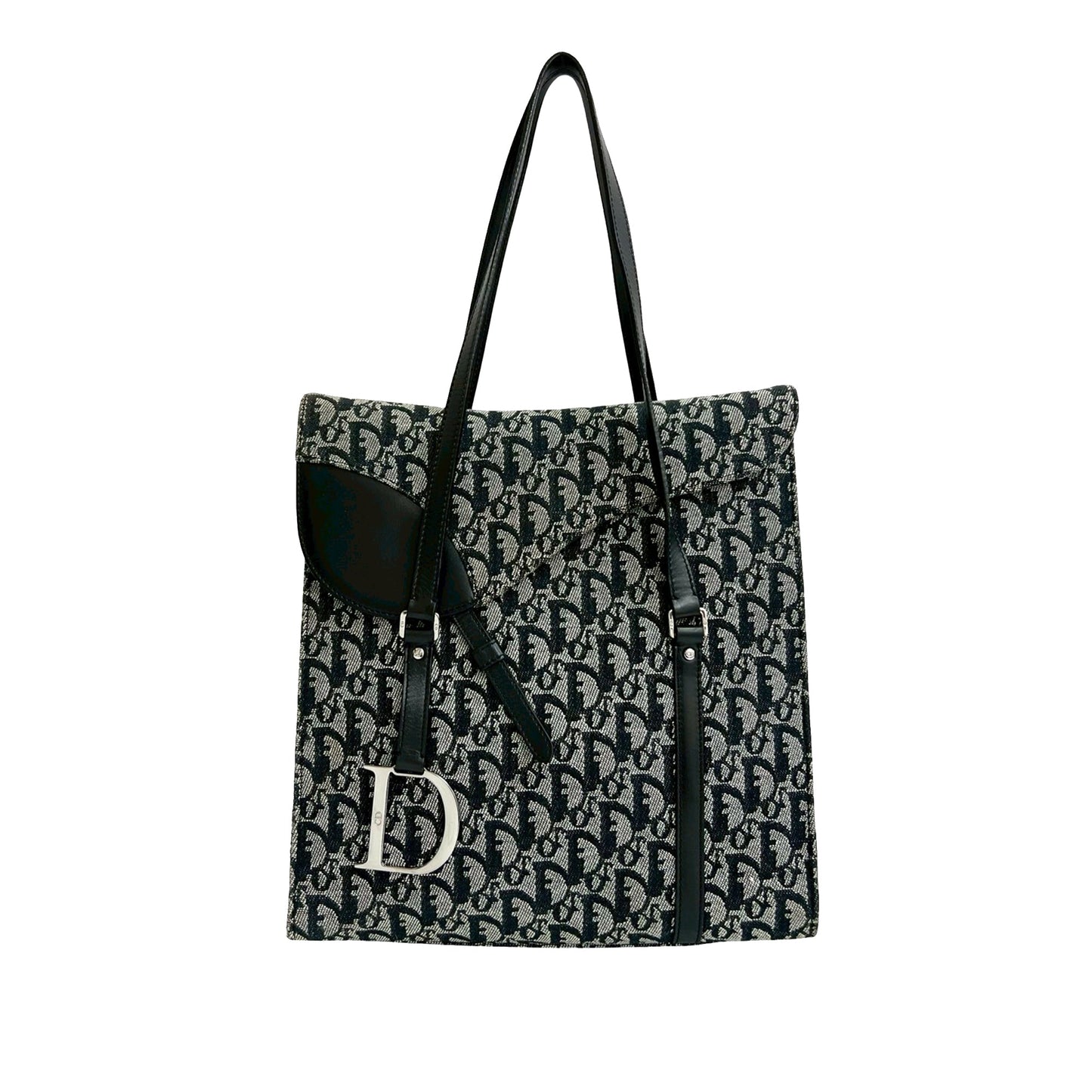 Dior Diorissimo Trotter Canvas Saddle Tote