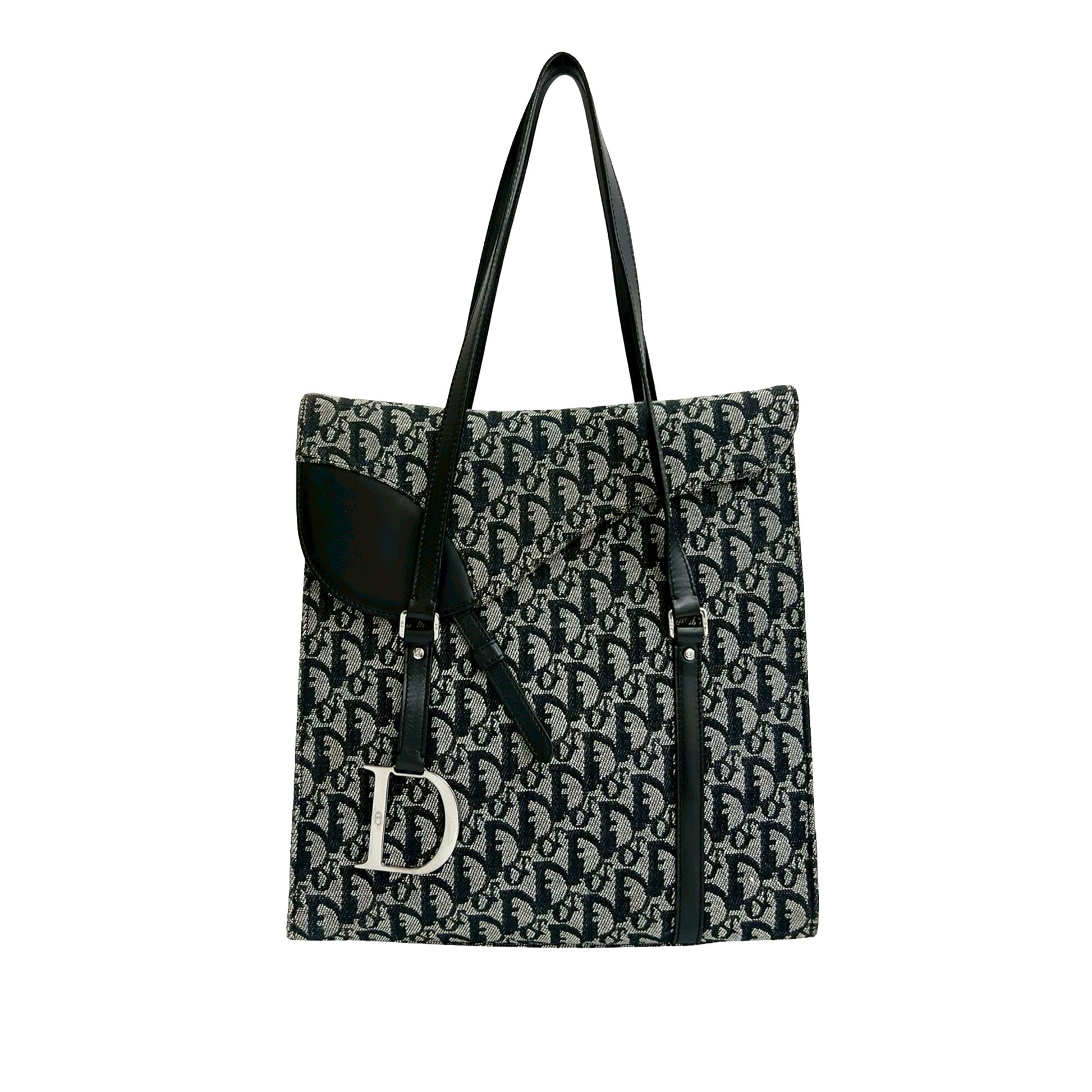 Dior Diorissimo Trotter Canvas Saddle Tote