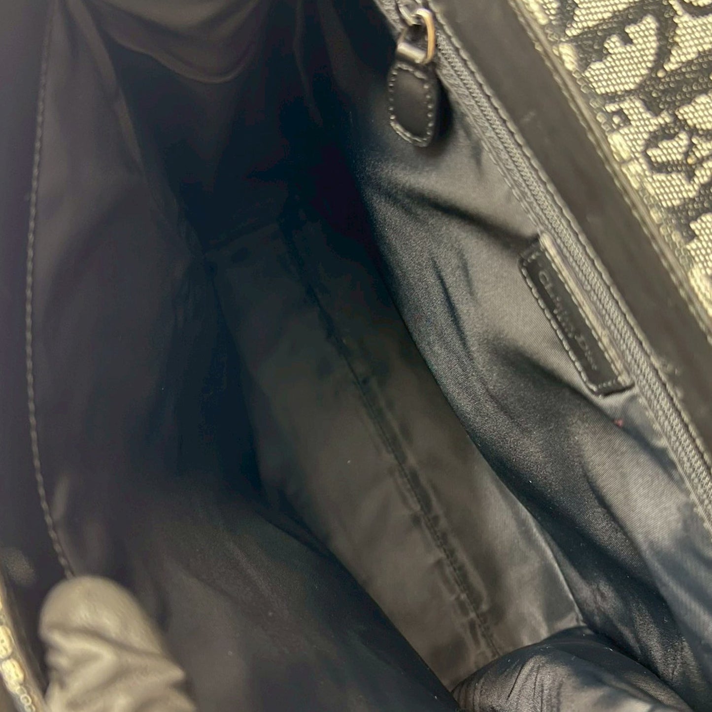 Dior Diorissimo Trotter Canvas Saddle Tote
