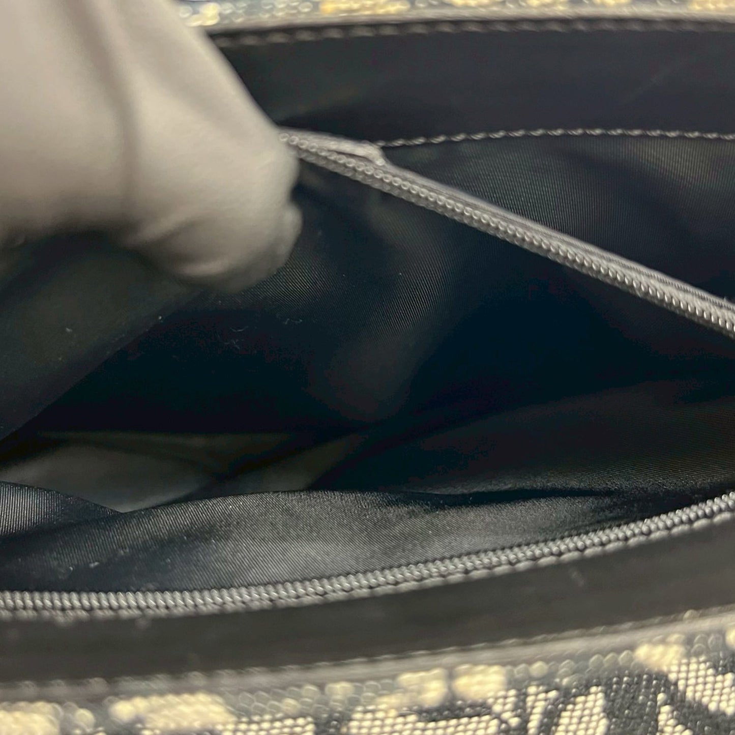 Dior Diorissimo Trotter Canvas Saddle Tote
