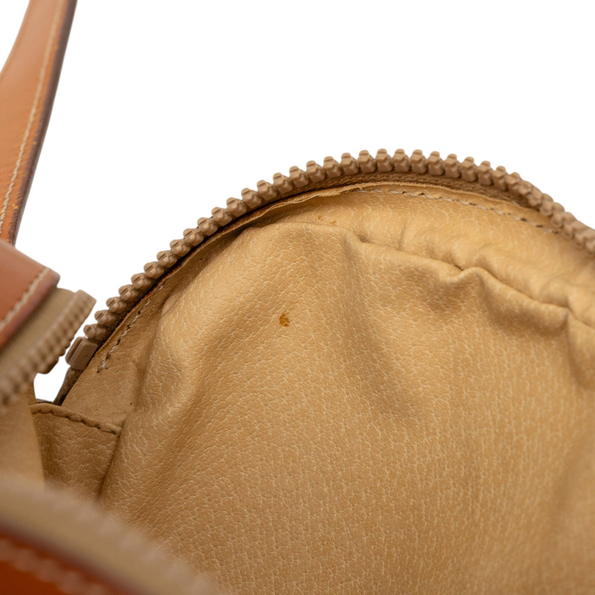 Celine Macadam Coated Canvas Crossbody — Beige