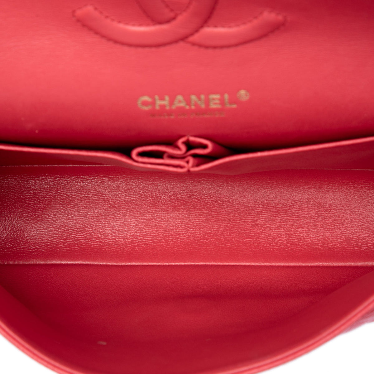 Chanel Medium Classic Caviar Double Flap — Pink