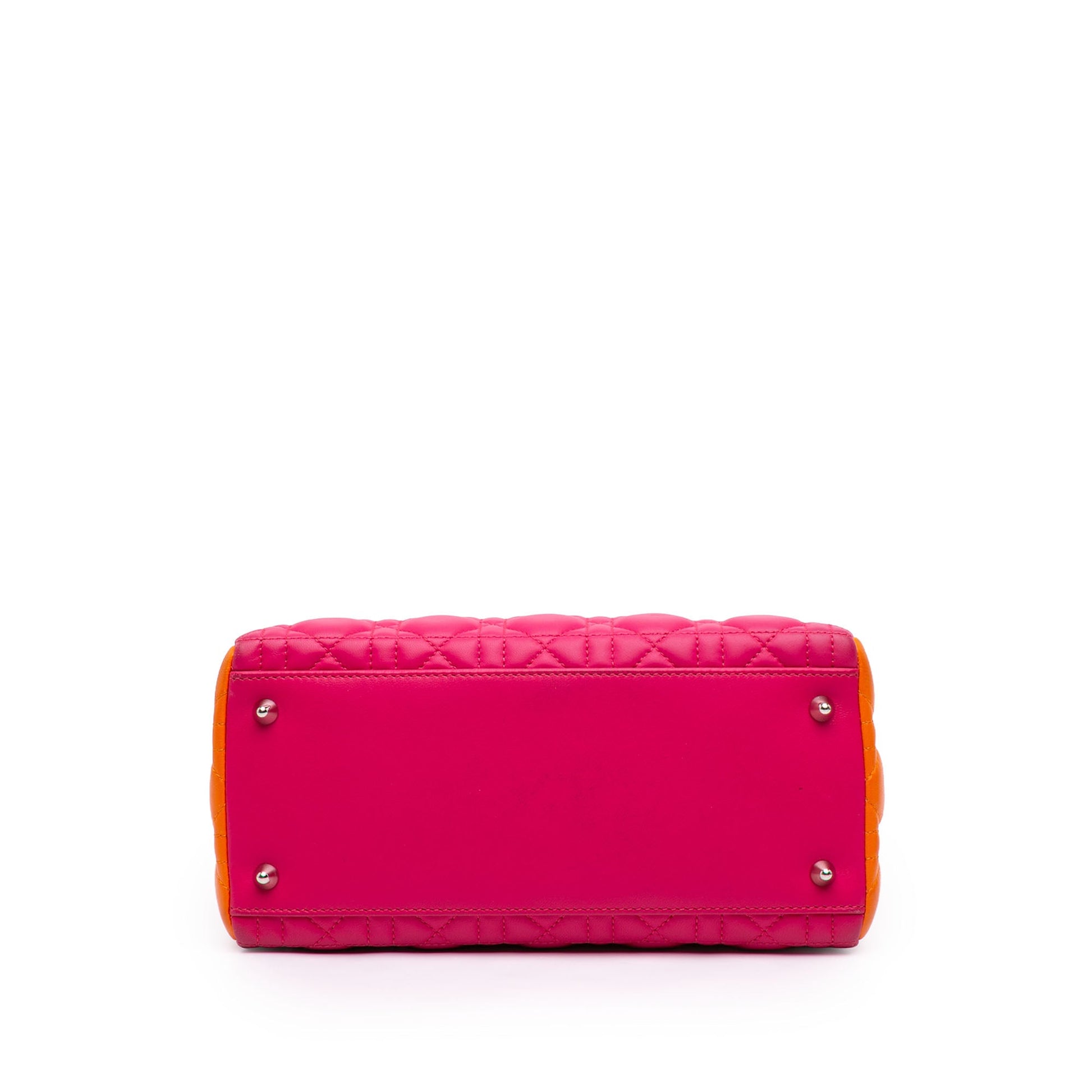 Dior Medium Tricolor Lambskin Cannage Lady Dior