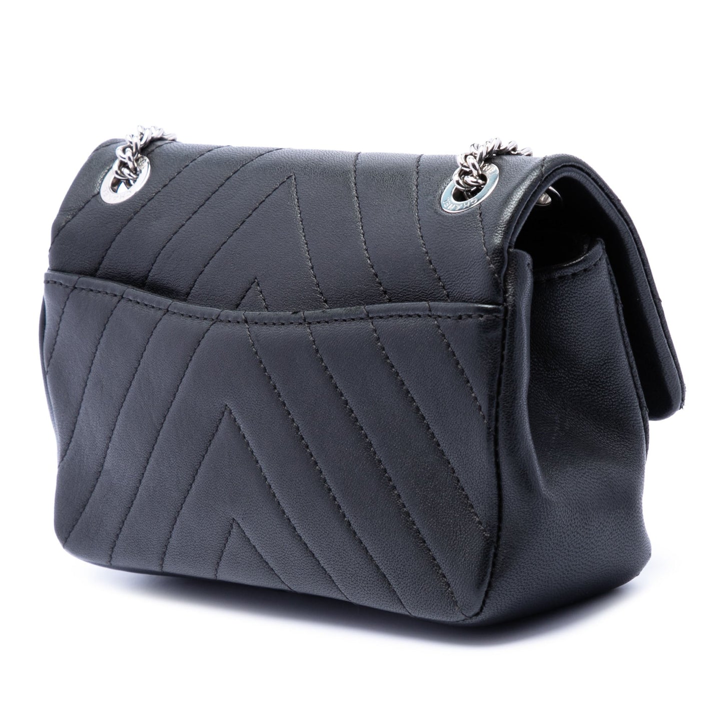 Chanel Mini CC Chevron Calfskin Single Flap