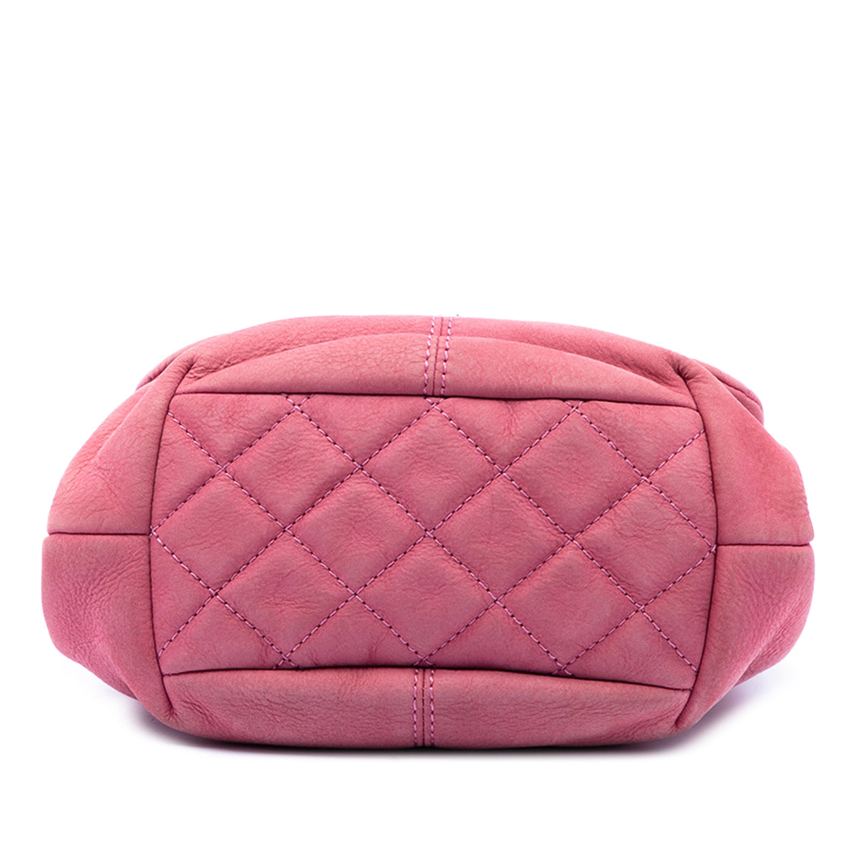 Chanel Mini Quilted Nubuck Trianon Messenger Flap — Pink