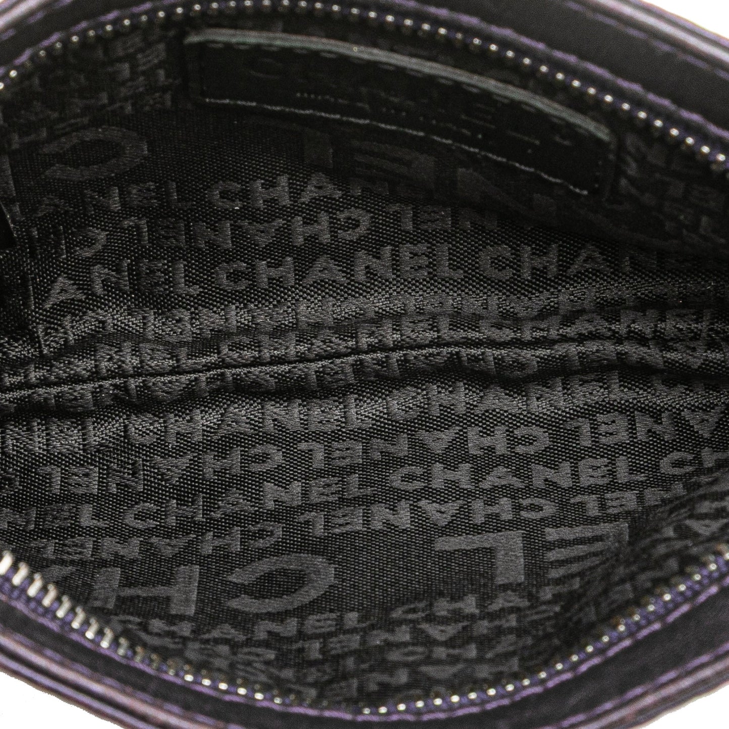 Chanel Embossed Lambskin Camellia Chain Pochette