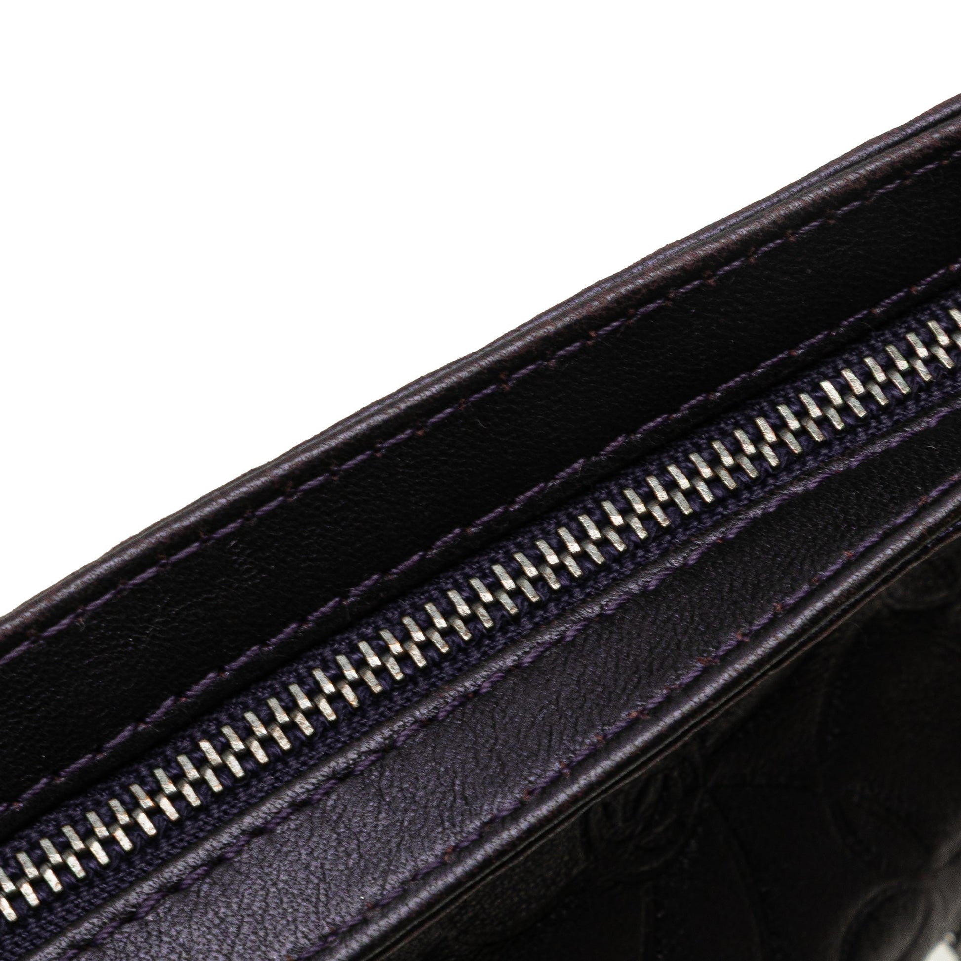Chanel Embossed Lambskin Camellia Chain Pochette
