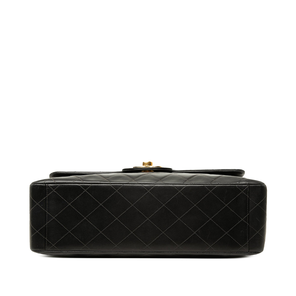 Chanel Maxi XL Classic Lambskin Single Flap — Black