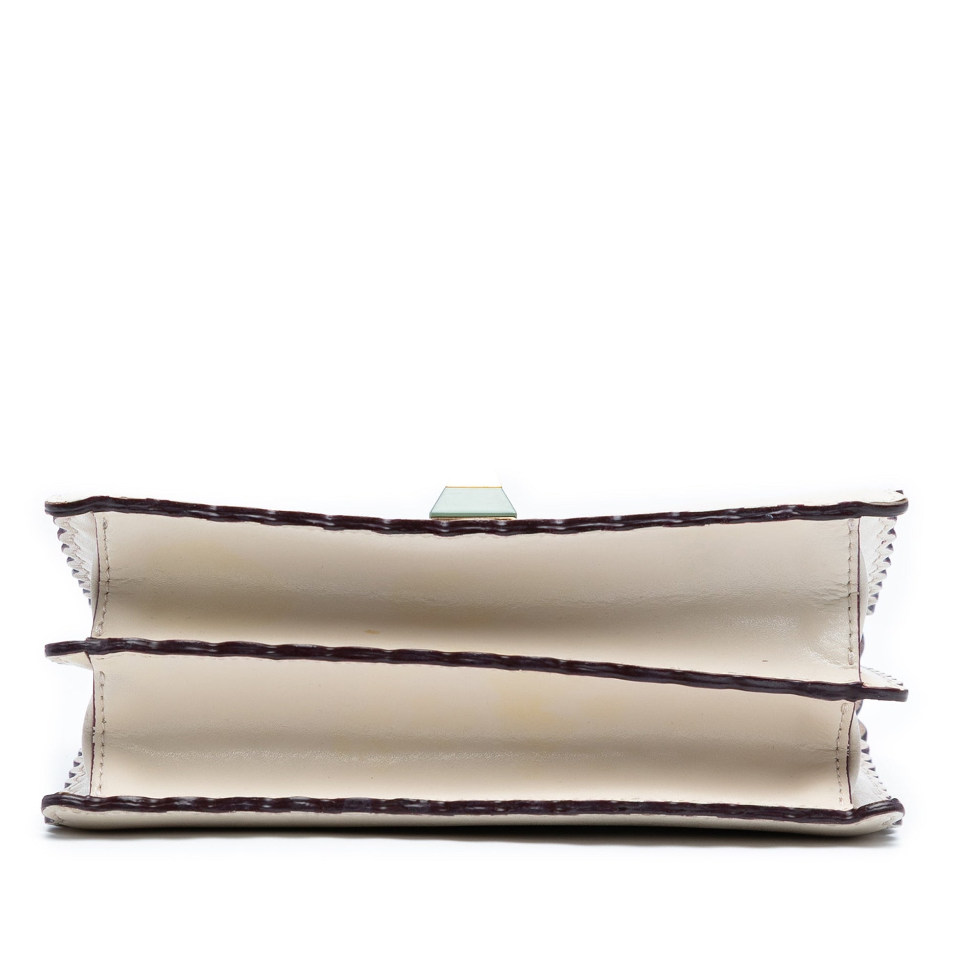 Fendi Small Scalloped Leather Kan I Crossbody