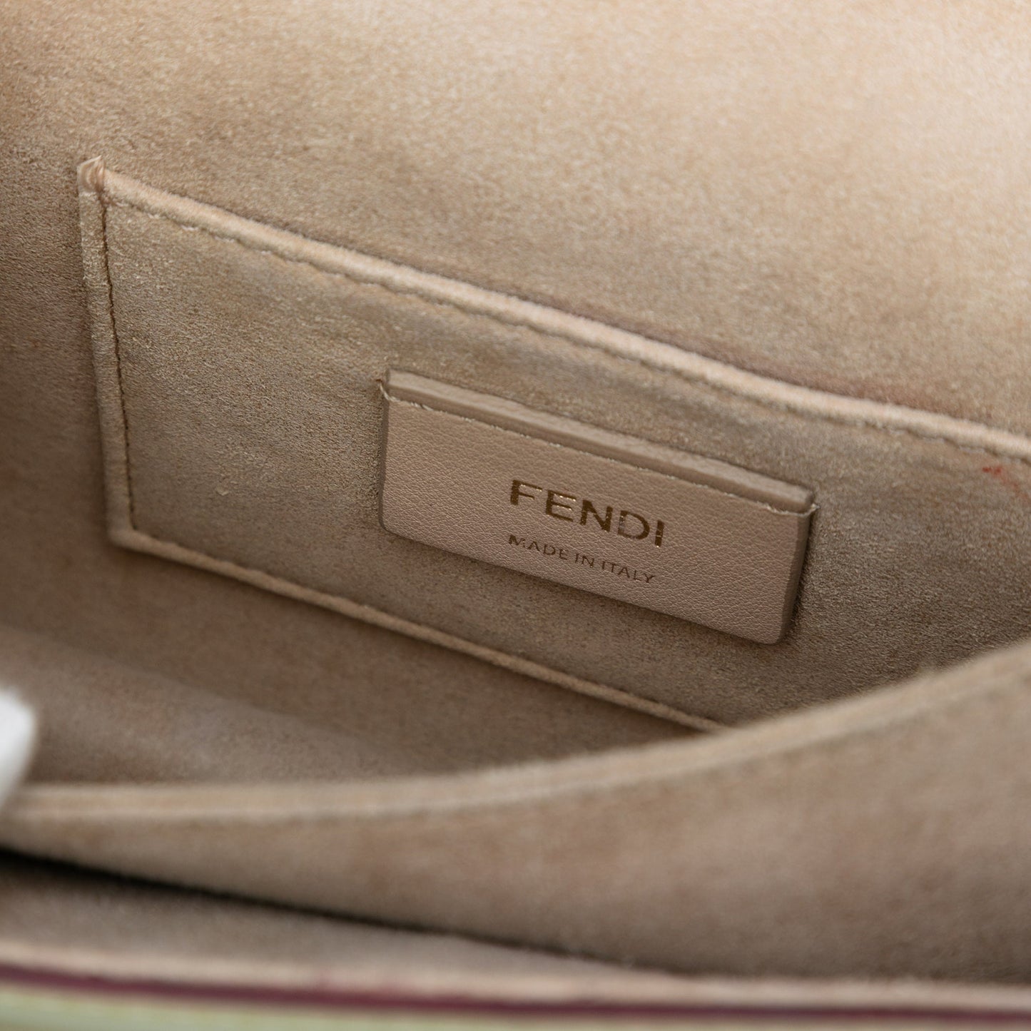Fendi Small Scalloped Leather Kan I Crossbody