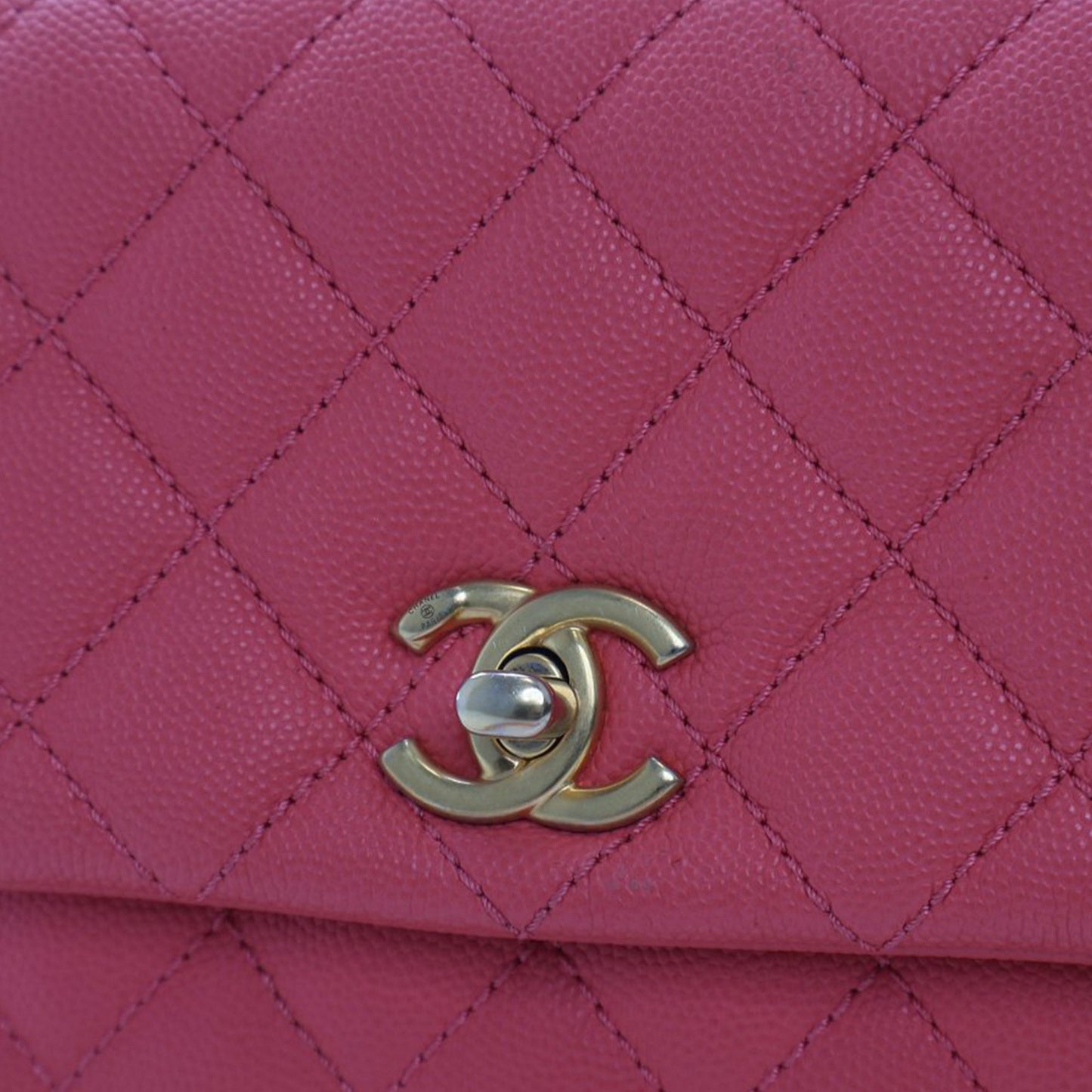 Chanel Mini Caviar Coco Top Handle Bag