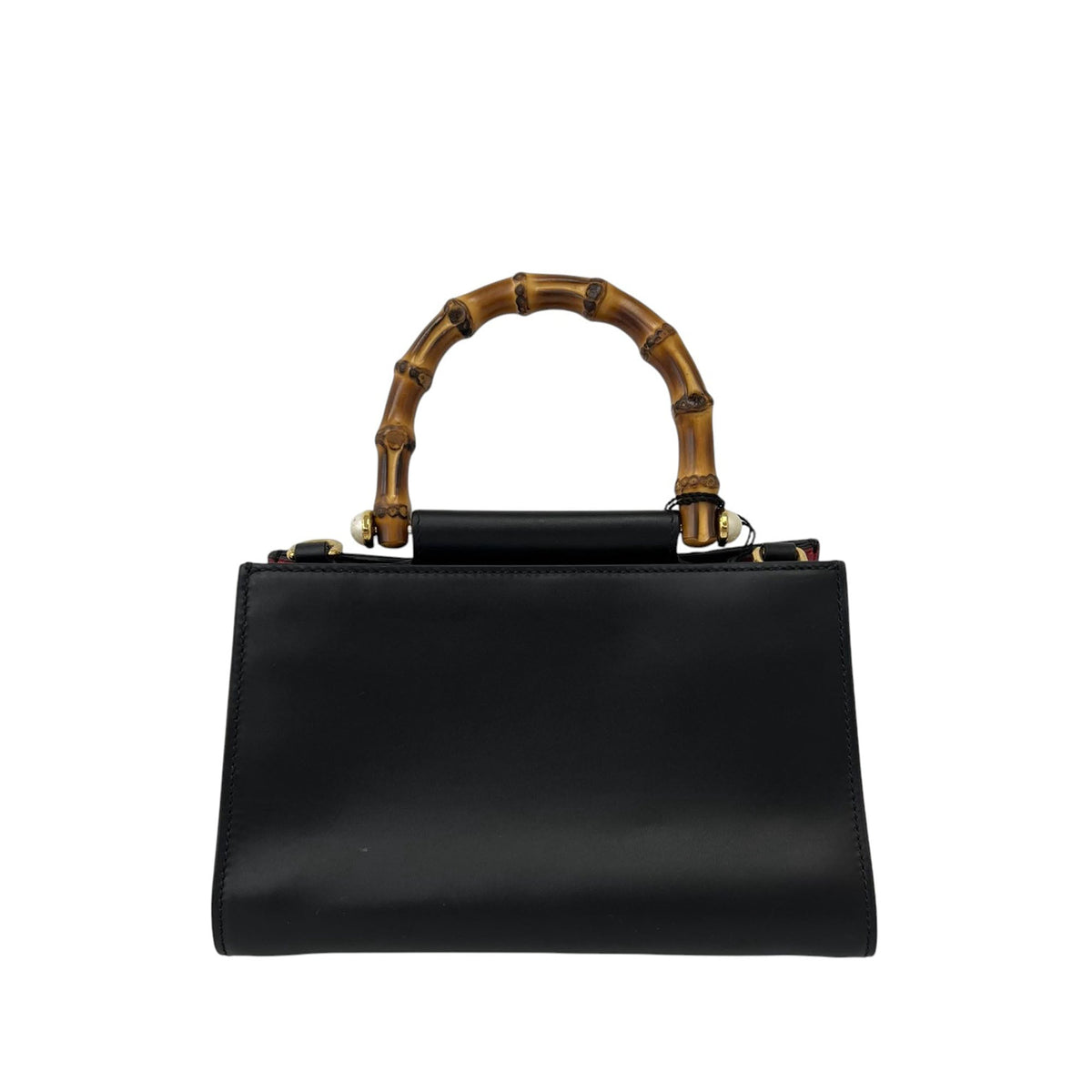 Gucci Mini Nappa Bamboo Web Nymphaea Top Handle Bag