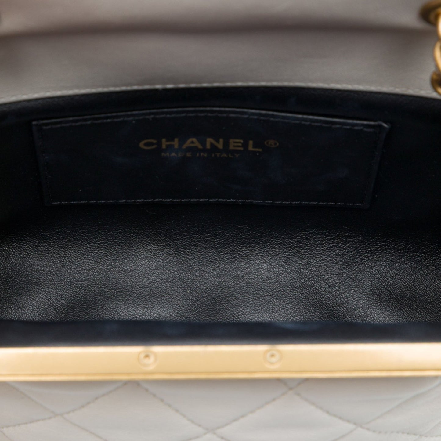 Chanel Mini Quilted Lambskin Paris Monaco Kiss Lock Vanity Bag