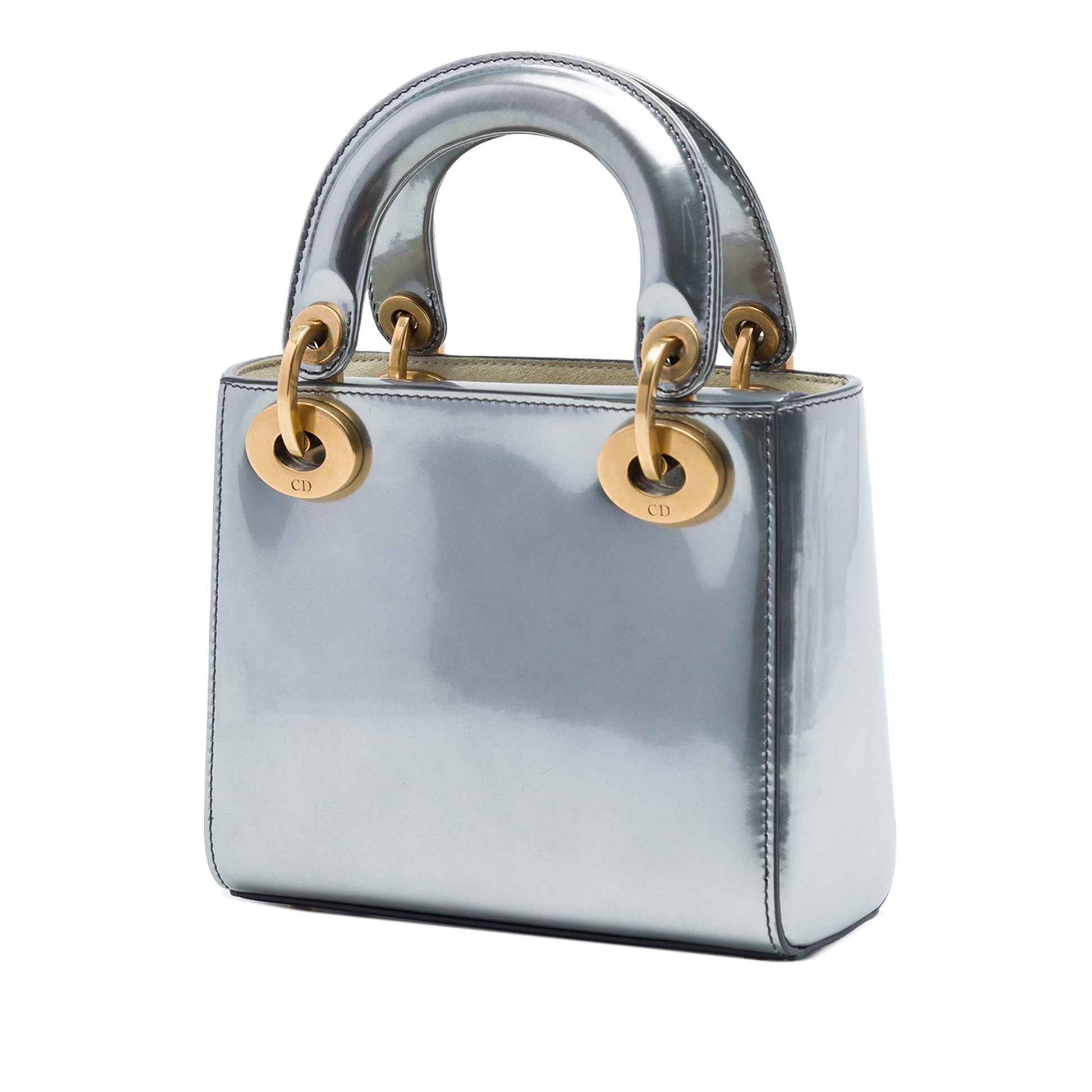 Dior Mini Metallic Patent Lady Dior