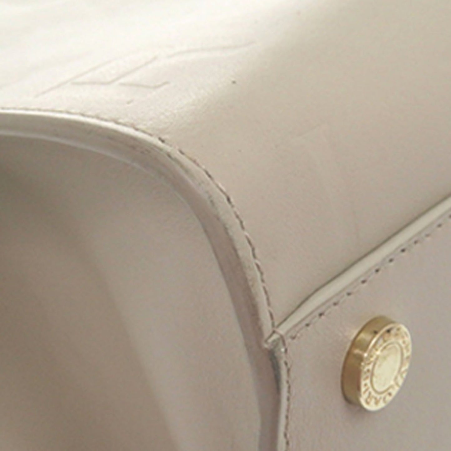 Bvlgari Embossed Leather Logo Infinitum Tote