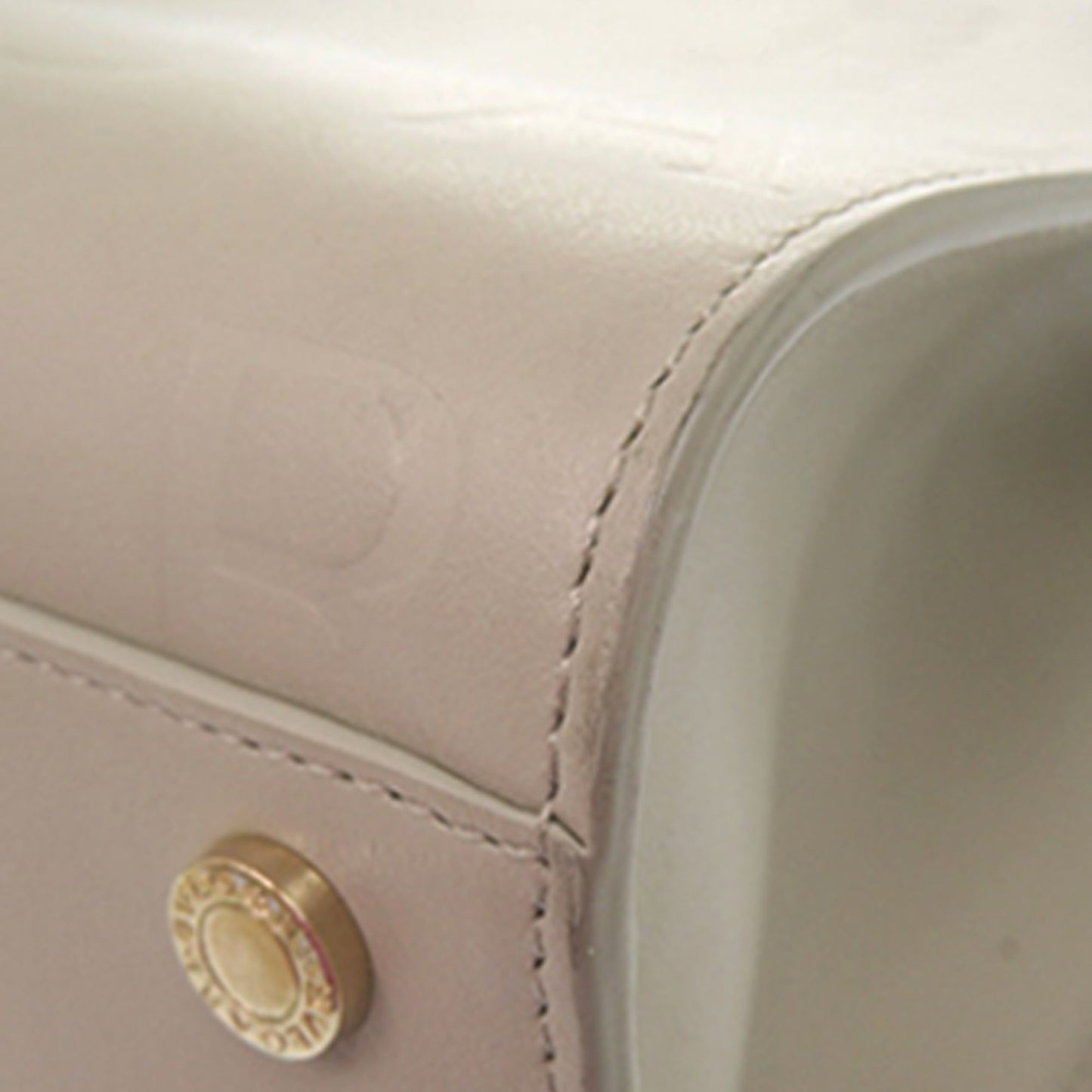 Bvlgari Embossed Leather Logo Infinitum Tote
